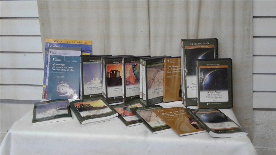 THE GREAT COURSES-GUIDEBOOKS AND CDS