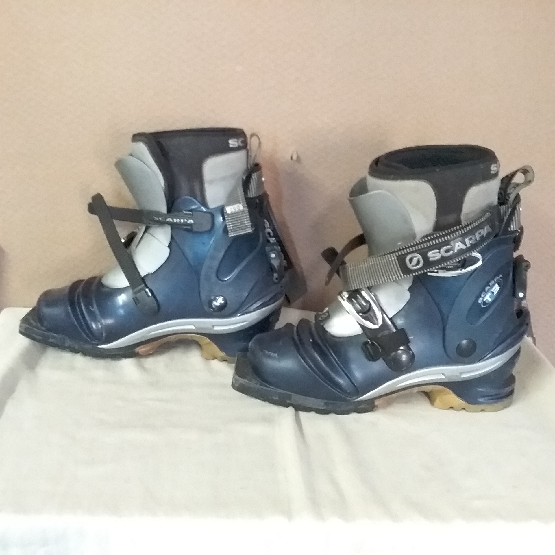 Lot Detail - SCARPA T3 SKI BOOTS AND FISCHER SPORTS VACUUM FIT BOOT BAG