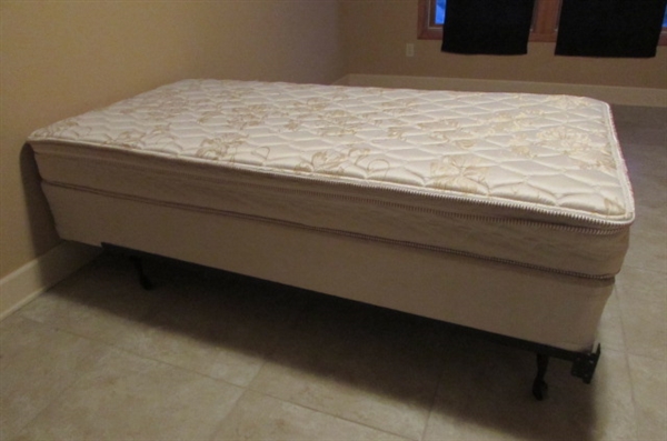 TWIN BED AND BEDDING