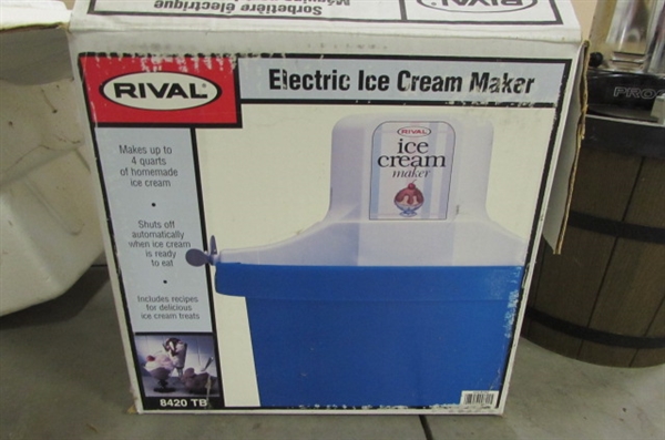 ICE CREAM MAKERS & COOLER