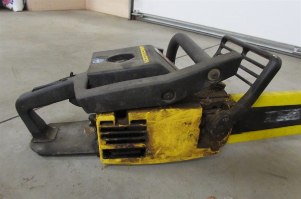 MCCULLOCH CHAINSAW & CRAFTSMAN HEDGER FOR PARTS