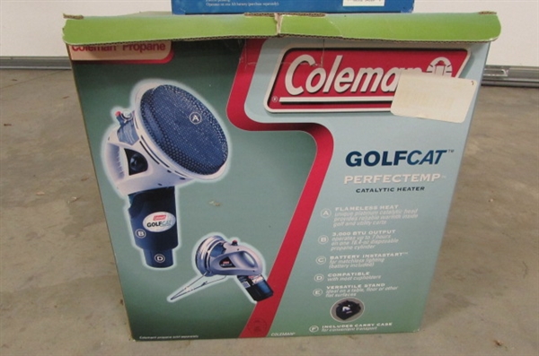 COLEMAN GOLFCAT HEATER & PERSONAL COOLING SYSTEM