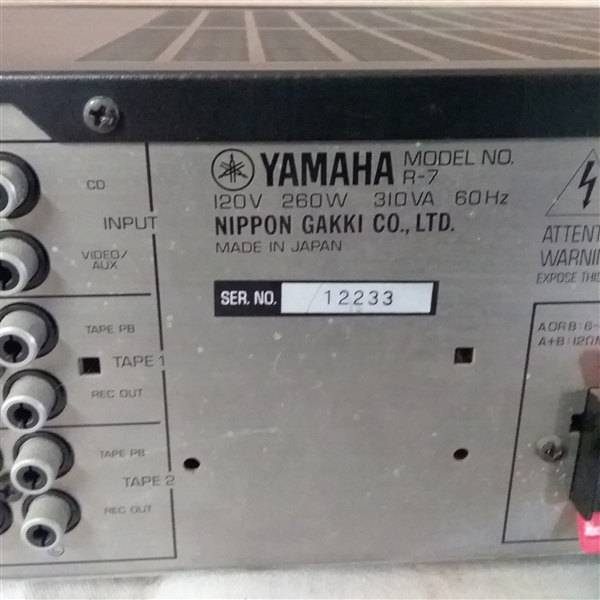 YAMAHA NATURAL SOUND STEREO RECEIVER  R-7