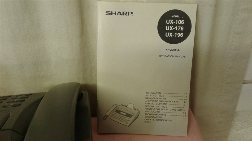SHARP FACSIMILE UX-176 WITH EXTRA PAPER