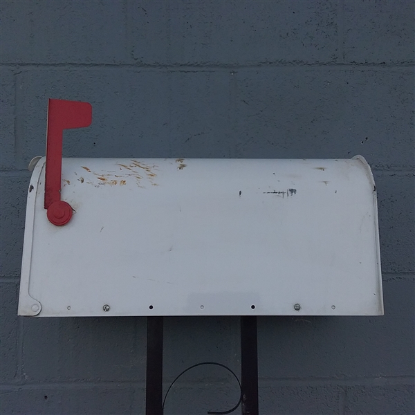MAILBOX ON A STAND