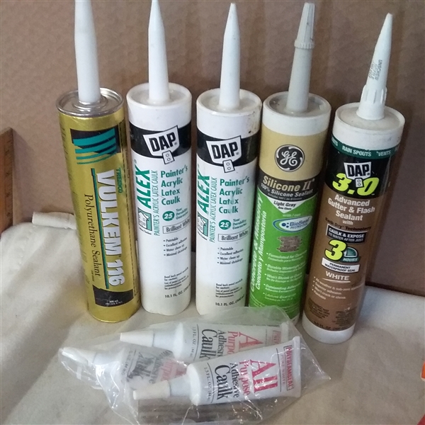 PAINT SCRAPERS, CAULKING GUNS, CAULK, WOOD FILLER & MORE