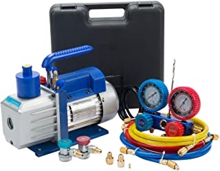 4.8 CFM VACUUM PUMP & MANIFOLD GAUGE SET