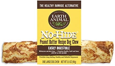 Earth Animal 10 Pack of No-Hide Peanut Butter Dog Chews, Large