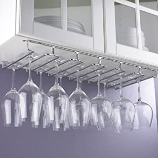 Wine Enthusiast Large 18-Stem Under Cabinet Stemware Rack