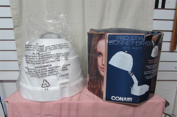 Conair Pro Style Bonnet Hair Dryer, White