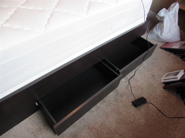 IKEA QUEEN BED WITH STORAGE