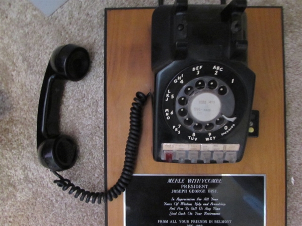 MR. PRESIDENT MOUNTED ROTARY PHONE