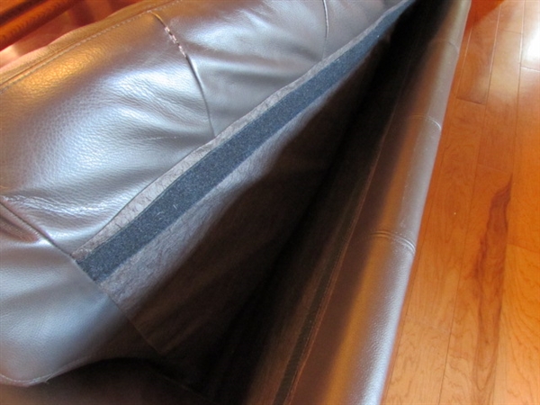 IKEA BROWN LEATHER COUCH