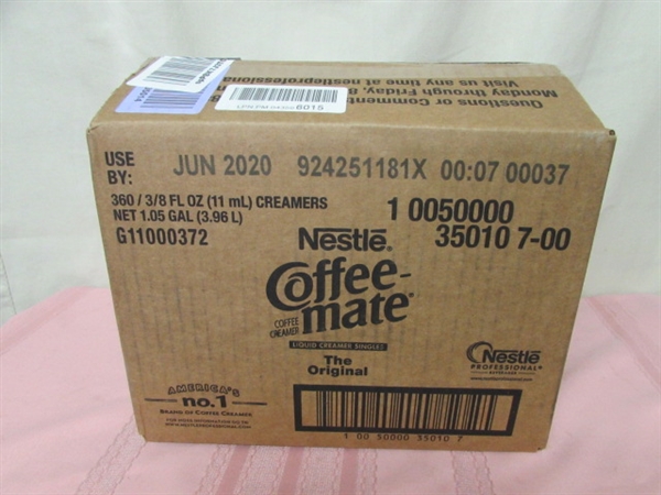 NESTLE' COFFEE MATE LIQUID CREAMER SINGLES 360 CT