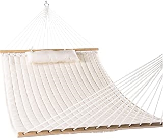 Lazy Daze Hammocks Double Quilted Fabric Swing with Pillow hammocks, 55'', Natural