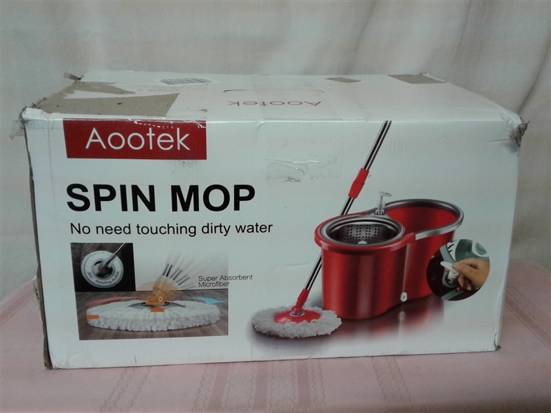 Premium All In One Stainless Steel 360 Spin Mop & Bucket System 