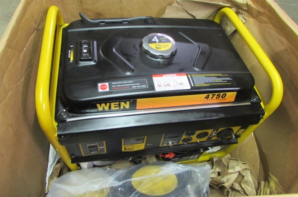 WEN 56475 4750-Watt Gasoline Powered Portable Generator with Electric Start