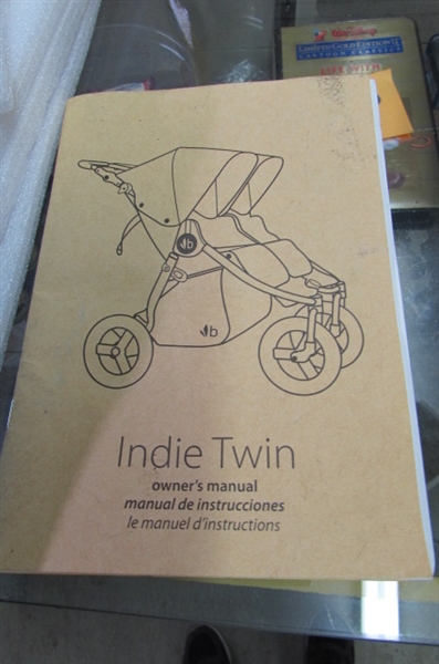 Bumbleride Indie Twin Double Stroller - Dawn Grey Mint