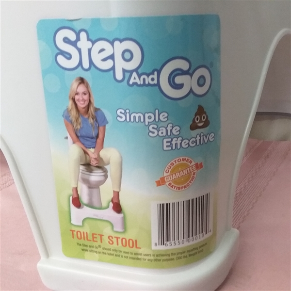STEP AND GO TOILET STOOL