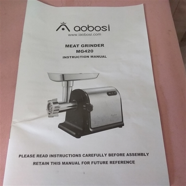 AOBOSI ELECTRIC MEAT GRINDER