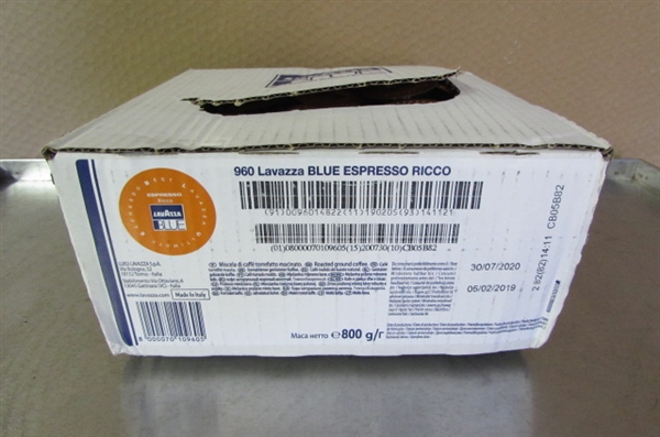 Lavazza BLUE Capsules, Espresso Ricco Coffee Blend, Dark Roast, (Pack of 100)