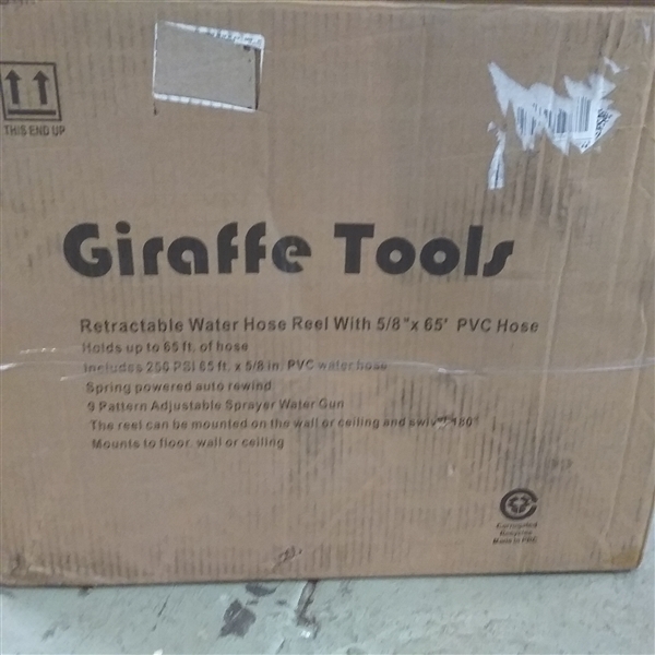 GIRAFFE TOOLS RETRACTABLE WATER HOSE REEL