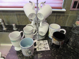 UNIQUE COFFEE CUPS AND CUP TREE