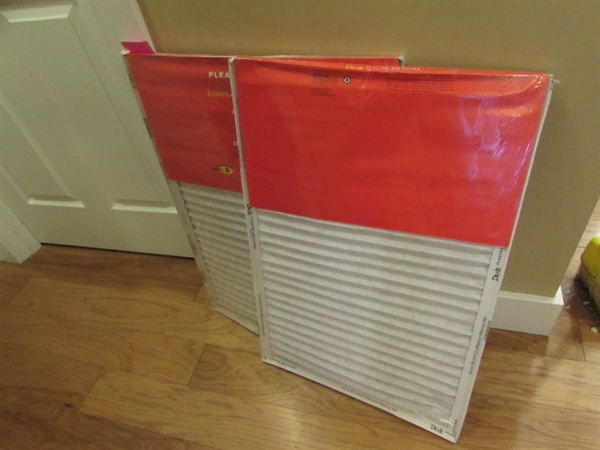2 NEW PLEATED AIR FILTERS 20X30X1