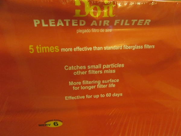 2 NEW PLEATED AIR FILTERS 20X30X1