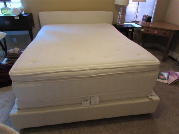 QUEEN SIZE IKEA BED WITH MATTRESS AND BOX SPRING