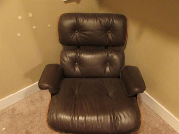 HERMAN MILLER CHAIR AND OTTOMAN