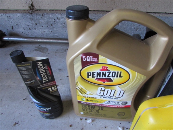 Oil, Tire chains, Stabilizer, spark plugs, and more car items. 