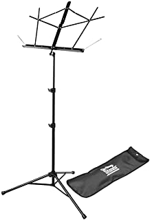 On-Stage Compact Folding Sheet Music Stand with Bag, Dark Blue