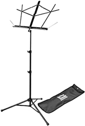 On-Stage Compact Folding Sheet Music Stand with Bag, Dark Blue