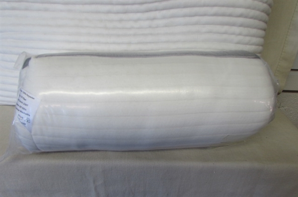 2-ROSMARUS Bed Gusseted Quilted Pillow Natural Goose Down Feather Pillow Inserts Down proof Cover Hypoallergenic