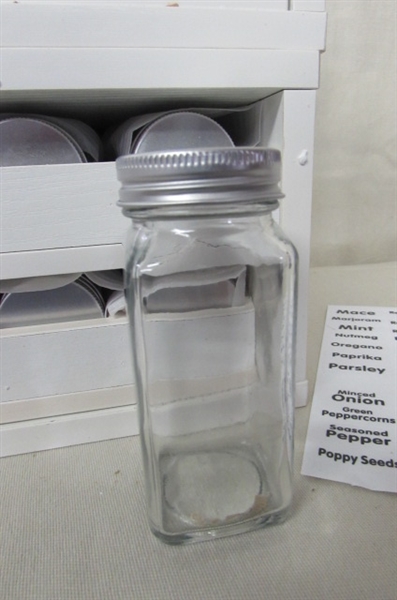 STACKING SPICE RACK DRAWER UNITS WITH SPACE JARS & LABELS