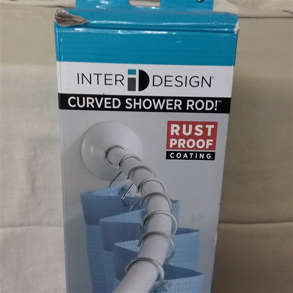 RUST PROOF CURVED SHOWER ROD