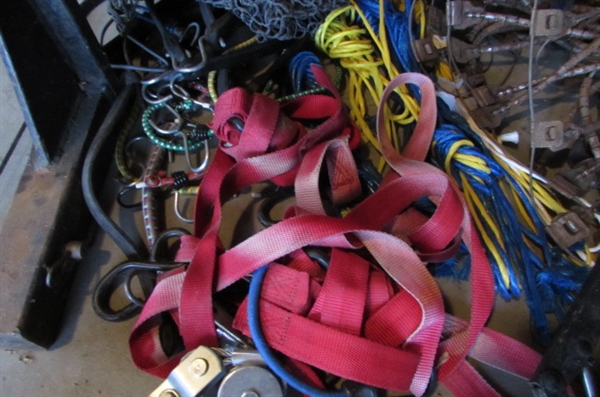 JACKS, HITCH, CHAINS, COME-A-LONG, BUNGEE CORDS & MORE