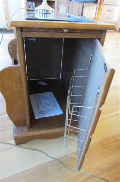 SIDE TABLE, STORAGE OTTOMAN & MAGAZINE HOLDER