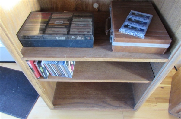 OAK SHELVING UNIT #1