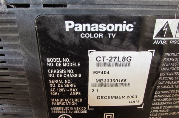 PANASONIC 27 TV & ROKU 2