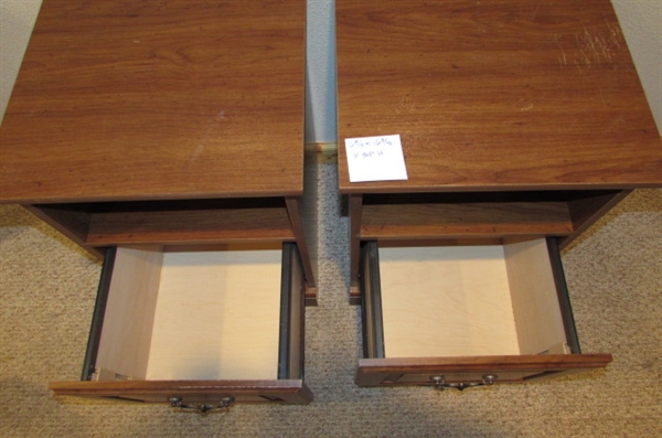 SIDE TABLES WITH HANGING FILE DRAWERS