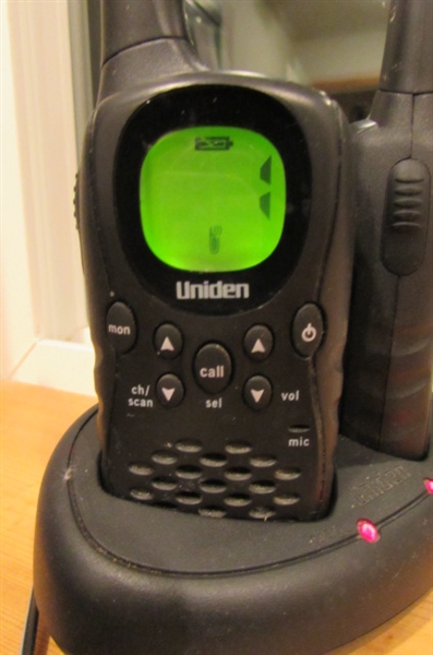 UNIDEN WALKIE-TALKIES & MICRO-CASSETTE RECORDER