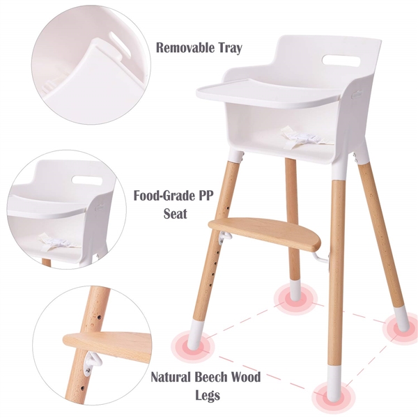 WOODEN HIGH CHAIR