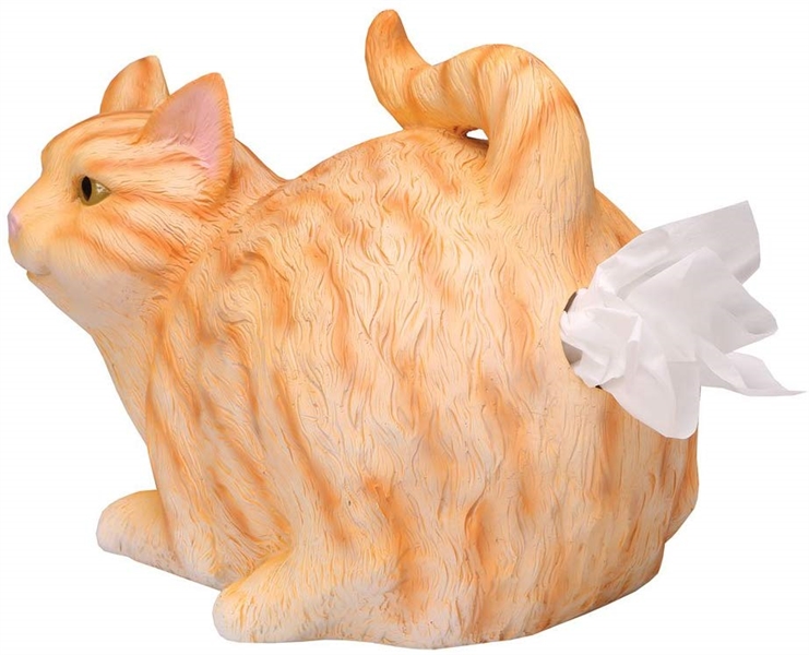 CAT TISSUE BOX HOLDER