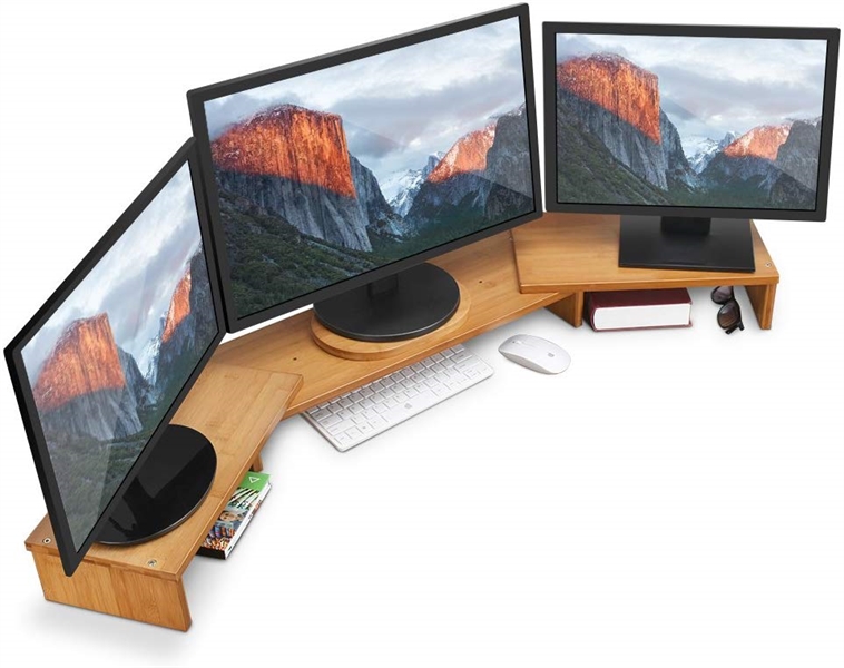 3 SHELF MONITOR STAND RISER