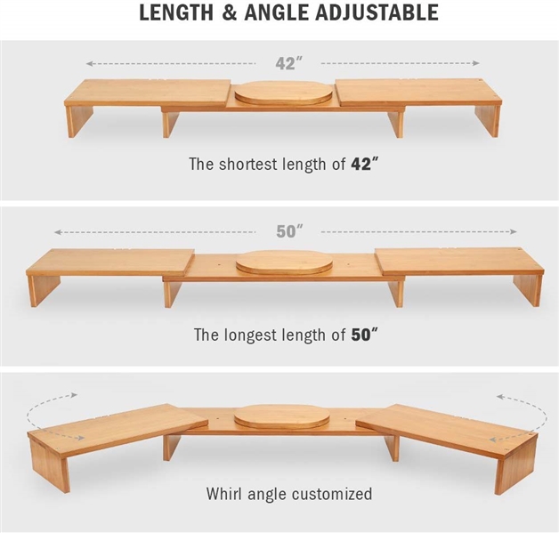 3 SHELF MONITOR STAND RISER