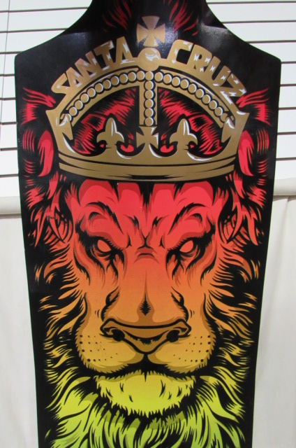 Lot Detail - SANTA CRUZ LION GOD RASTA CRUZER FREERIDE 40