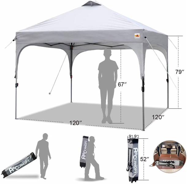 ABC 10 X 10' CANOPY WITH MESH SIDES