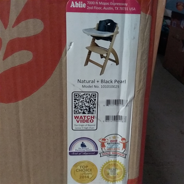 ABBIE BEYOND JUNIOR ADJUSTABLE WOODEN HIGH CHAIR